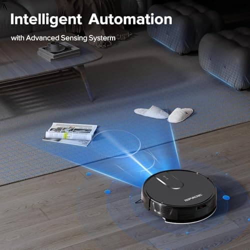 ROPVACNIC Robot Vacuum Cleaner Robot Vacuum and Mop Combo with 5200Pa Suction, Personalized Cleaning Adjustments, Self-Charging Robotic Vacuum Cleaner, Advanced Obstacle Avoidance — view 3