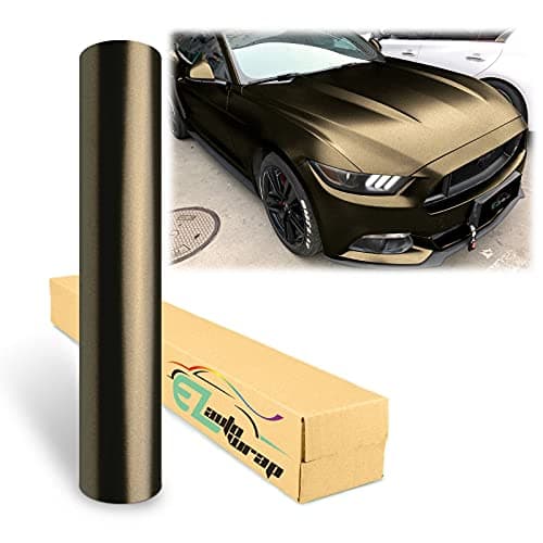 4"x8" (10cmx20cm) Sample Black Bronze Matte Metallic Satin Pearl Vinyl Wrap Sticker Sheet Film Car Auto Vehicle DIY Decal Bubble Free Air Release Self Adhesive Peel and Stick