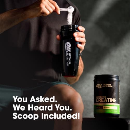 Optimum Nutrition Creatine, Micronized Creatine Monohydrate Powder, Supports Strength & Recovery, Banned Substance Tested, Unflavored, 5 g per Serving, 120 Servings — view 4