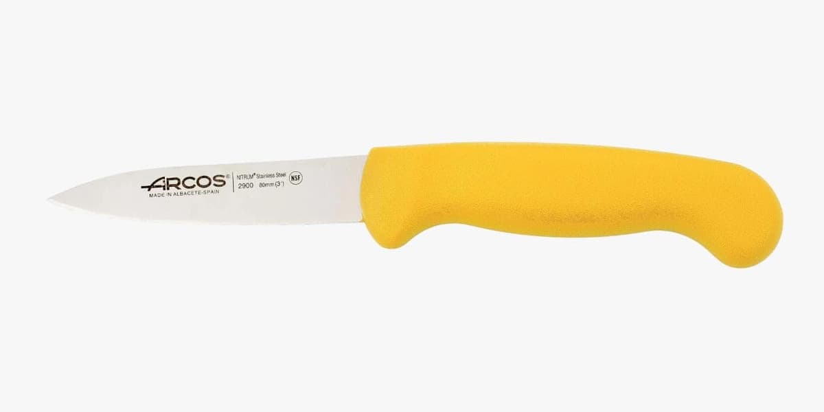 Arcos Serie 2900 - Cuchillo Santoku con Alveolos - Hoja de Acero Inoxidable Nitrum de 180 mm - Mango inyectado en Polipropileno Color Rojo — view 44