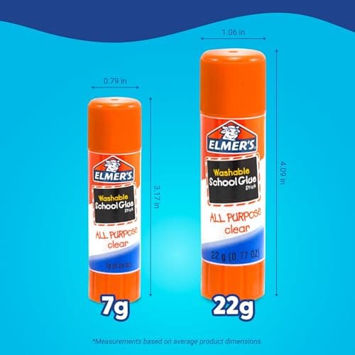 Elmer's All Purpose School Glue Sticks, Acid-Free and Washable, Clear, 7 Grams, 30 Count - Craft Projects, Poster, Classroom Supplies, #1 Teacher Brand — view 3