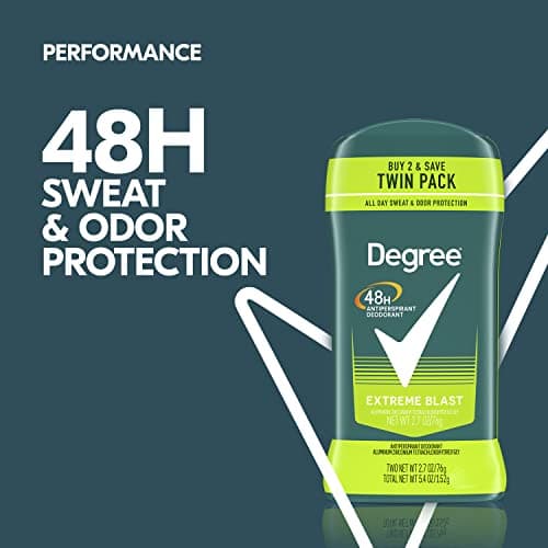 Degree Men Original Protection Antiperspirant Deodorant Extreme Blast Twin Pack 48-Hour Sweat and Odor Protection Antiperspirant For Men 2.7 oz — view 3