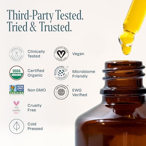 Cliganic Organic Jojoba Oil, 100% Pure (2oz) | Natural Cold Pressed Unrefined Hexane Free Oil for Hair & Face | Base Carrier — view 5