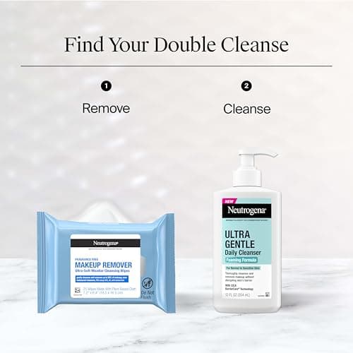 Neutrogena Makeup Remover Towelettes for Face with Micellar Water Daily Alcohol-Free Gently Removes Oil Dirt and Waterproof Makeup in a Simple Fully Plant-Based Cloth, 25 ct — view 5