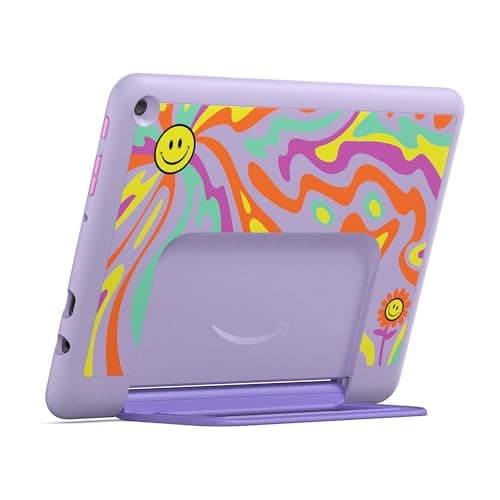 Amazon Fire HD 10 Kids Pro tablet, ages 6-12. Bright 10.1" HD screen, includes ad-free content, robust parental controls, 13-hr battery and slim case for older kids, 32 GB, Happy Day — view 2