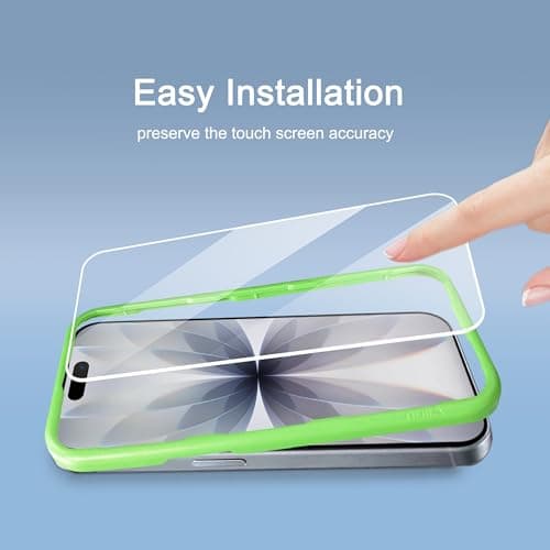 Ailun 3 Pack Screen Protector for iPhone 17 [6.3 inch] + 3 Pack Camera Lens Protector with Installation Frame,Sensor Protection,Dynamic Island Compatible,Case Friendly Tempered Glass Film — view 5