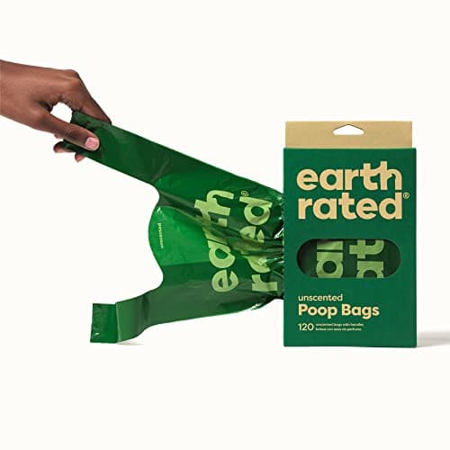 Earth Rated Dog Poop Bags with Easy-to-Tie Handles, Extra Wide Opening, Dispensing Box, Guaranteed Leakproof, Unscented, 120 Handle Bags — view 8