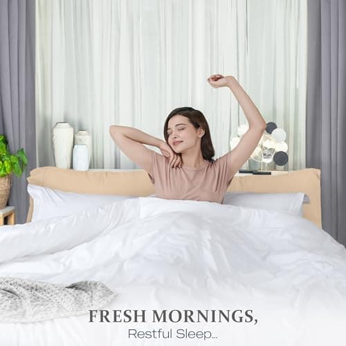 Utopia Bedding Duvet Cover Queen Size Set with Pillow Shams - Comforter Cover with Zipper Closure, 90X90 Inches & Pillow Shams 20X26 Inches (White) Comforter Not Included — view 6