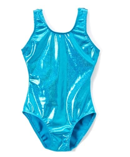 Little Girls' Dancing Sleeveless Blue One-piece Gymnastics Leotard Top Clothes 8-9Y