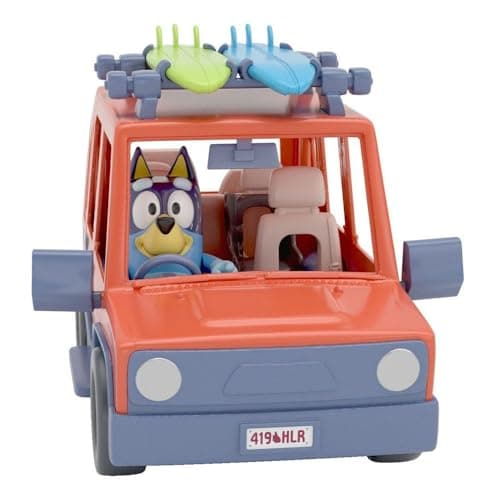 Bluey, 4WD Family Vehicle, with 1 Figure and 2 Surfboards | Customizable Car - Adventure Time | for Ages 3+, Multicolor, 13018 — view 2