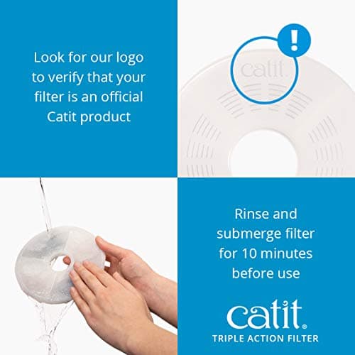 Catit Senses 2.0 Cat Water Fountain Filters, Cat Water Fountain, 5 Pack — view 3