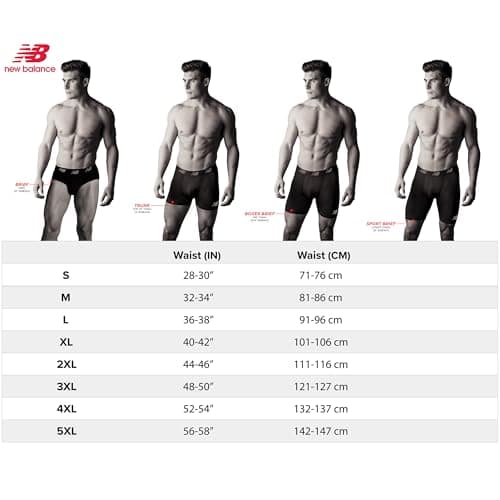 New Balance Men's Performance Boxer Briefs with Fly, Breathable Stretch Underwear, Moisture Wicking, Soft Waistband (3 Pack) - Black/Steel/Bolt Black Ghost Camo, Medium — view 4
