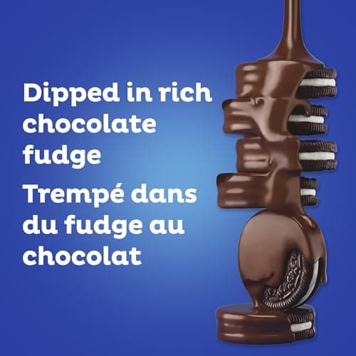 Oreo Fudge Covered Sandwich Cookies Chocolate Sandwich Cookies, 224 g, Baked in Canada — view 4