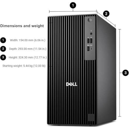 Dell QCT1250 Business Desktop, New OptiPlex Version - Intel 14th Gen i5-14500(Beats Intel 13th Gen i7-13700), 16GB DDR5 RAM, 1TB PCIe SSD, Ultra-Quiet Design, Windows 11 — view 4