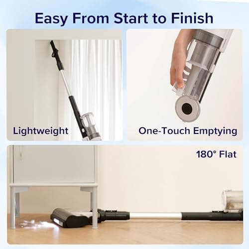 Levoit Cordless Vacuum Cleaner, Stick Vac with Tangle-Resistant Design, Up to 50 Minutes, Powerful Suction, Rechargeable, Lightweight, and Versatile for Carpet, Hard Floor, Pet Hair — view 5