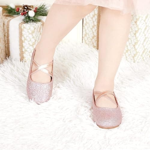 Otter MOMO Toddler/Little Girls Mary Jane Ballerina Flats Size 8 Shoes Slip-on School Party Dress Shoes — view 4