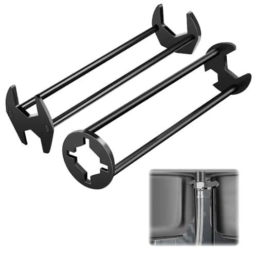 Basin Wrench, 2026 New Multifunctional Sink Wrench Faucet Tool Plumbers Tool for Under Basin Sink Tight Spaces Kitchen Bathroom Home (A+B)