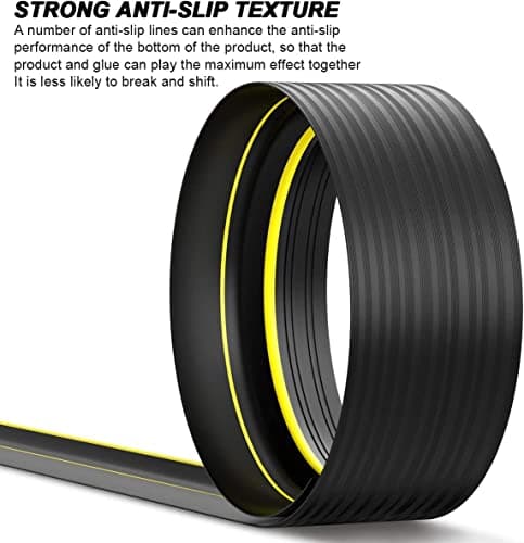 Jin&Bao Universal Garage Door Threshold Seal Strip 20FT Kit, Bottom Waterproof Rubber Weather Stripping Replacement（Gray, 2 Adhesive） — view 2