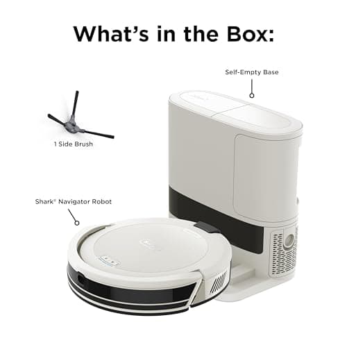 Shark Navigator | Robot Vacuum Cleaner with Powerful Suction for Pet Hair, Rugs, Carpets & Hard Floors | Bagless Self-Empty Base | 30-Day Capacity | SmartPath LiDAR Navigation | White | AV2110S ​ — view 9