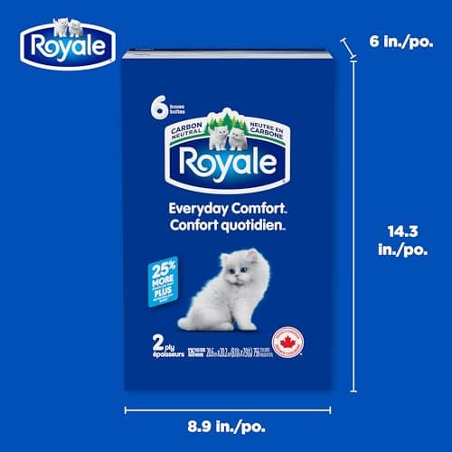 Royale Everyday Comfort 2 Ply Facial Tissue, 6 Tissue Boxes, 126 Tissues per Box — view 6