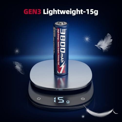 WENJOOP AA Lithium Batteries 3800mAh 8 Pack, 1.5V FR6, Non-Rechargeable — view 4