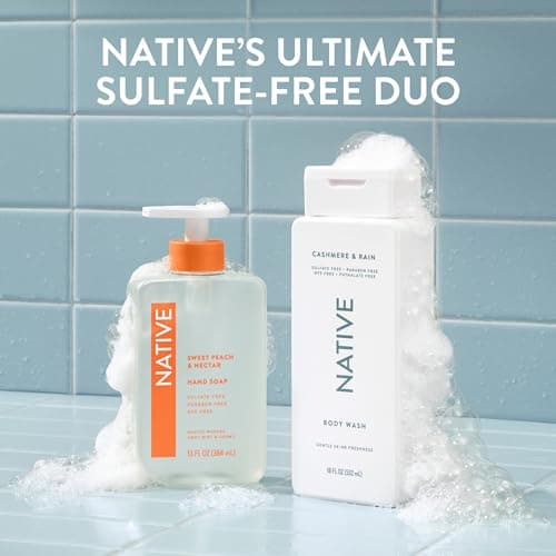Native Body Wash for Women & Men, Cashmere & Rain, 36 oz Pump Bottle, Sulfate-Free & Gentle — view 7
