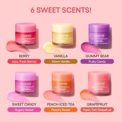 LANEIGE Lip Sleeping Mask: Hydrating & Nourishing Korean Overnight Lip Treatment Mask with Shea Butter, Vitamin C & Murumuru, Antioxidants For Flaky, Dry Lips | Korean Skin Care, Berry — view 9