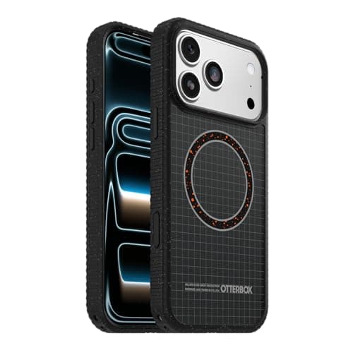 OtterBox Sole Series Phone Case for iPhone 17 Pro Max - Midnight Circuit - Grippy iPhone Case, Protective Phone Case with Strap, Magsafe Black — view 2