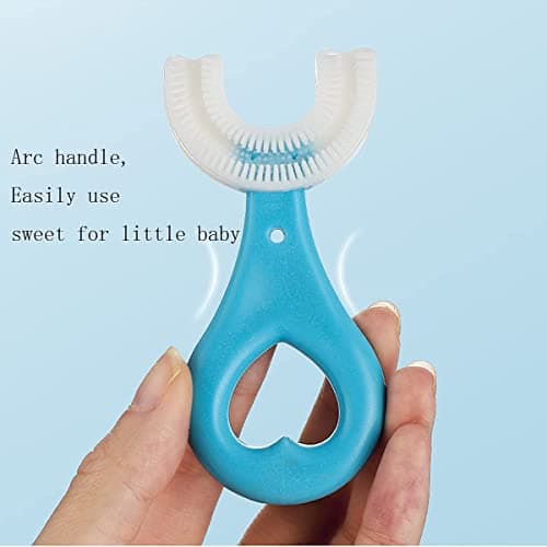 Kids U-Shaped Whole Mouth Teeth Brush U Shaped Toothbrush Care for Your Kids Oral Health Toothbrush Oral Cleaning Toothbrush Great for Children Kids Toddler 2-12 Years 2Pcs for KidNice and Practical — view 2