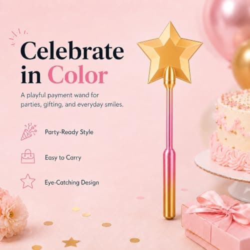 3D Fairy Wand Credit Card Holder - Twinkle Magic Wand Debit Card Holder — view 4