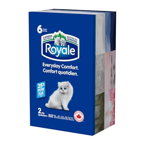 Royale Everyday Comfort 2 Ply Facial Tissue, 6 Tissue Boxes, 126 Tissues per Box — view 8