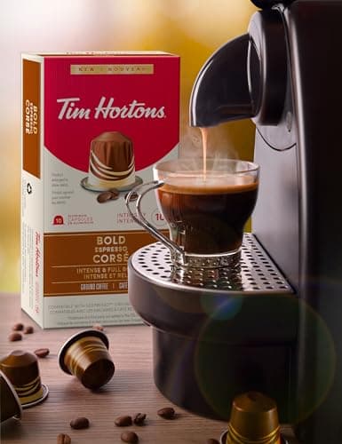 Tim Hortons Bold Espresso Capsules, Nespresso Original Line Compatible Capsules, 10 Count — view 4