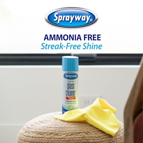 Sprayway Glass Cleaner Foaming Aerosol Spray, 19oz, Pack of 2 | Ammonia-Free, Streakless, Fast-Acting | Cleans & Polishes Glass Surfaces | Fresh Scent, Removes Fingerprints, Dust, Dirt, Smoke Film — view 5