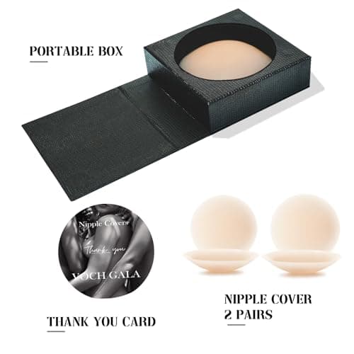VOCH GALA Premium Nipple Covers for Women 2 Pairs Crème — view 4