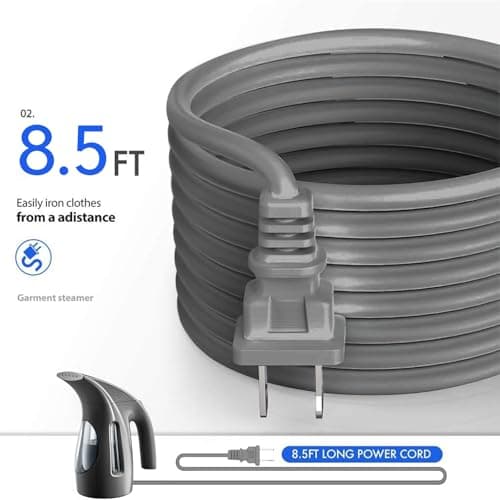HiLIFE Steamer for Clothes, Portable Handheld Design, 240ml Big Capacity, 700W, Strong Penetrating Steam, Removes Wrinkle, for Home, Office(ONLY FOR 120V)-Black — view 5