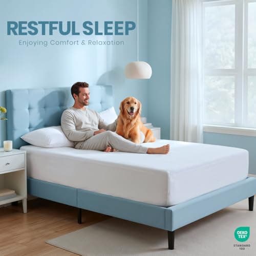 Twin Size Mattress Protector Waterproof, Premium 200 GSM Terry Mattress Cover, Soft & Breathable Bed Cover, Fitted Sheet Style Stretchable Deep Pockets 15" by Utopia Bedding (White) — view 4