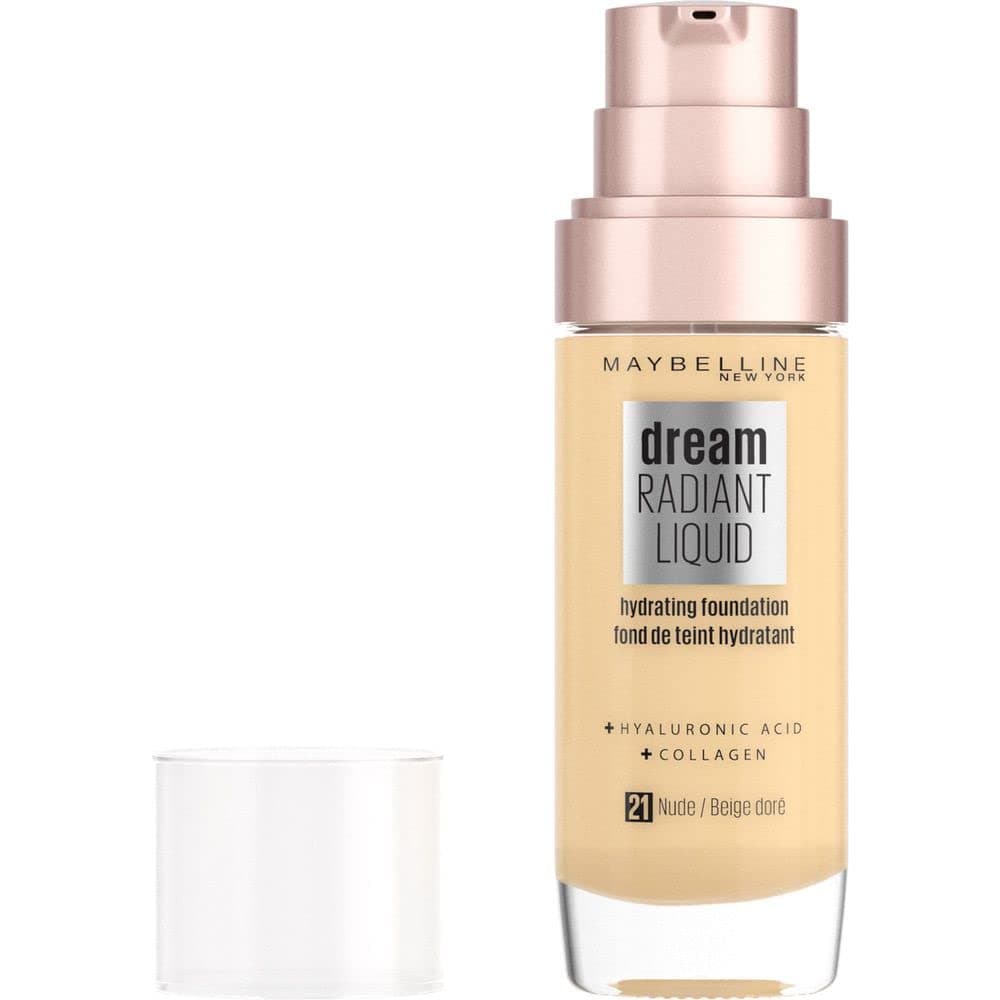 Maybelline Foundation, Dream Radiant Liquid Hydrating Foundation with Hyaluronic Acid and Collagen - Lightweight, Medium Coverage Up to 12 Hour Hydration, 30 Sand — view 15