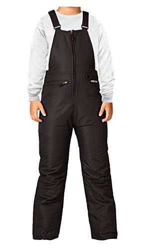 Arctix Kids Insulated Snow Bib Overalls, Black, Large — view 3
