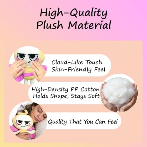 Dandy's World Plush, Dandy's World Plushies Glisten, Adorable Collectible Plush Toy Gift for Fans, Huggable Stuffed Doll for Room Decor, Birthday Party Supplies — view 2