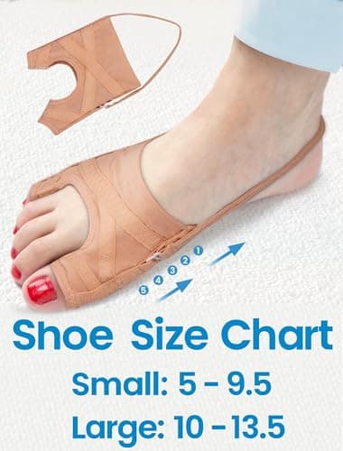 Habioer Bunion Corrector for Women & Men, Breathable Toe Straightener for the Thumb and Little Toe, Comfortable & Adjustable for Day/Night Use, Bunion Relief Splint(1 Pair) — view 2