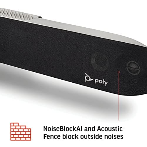 Poly - Studio X70 Video Bar for Large Conference Rooms Poly (Plantronics + Polycom) - Premium 4K Audio & Video Conferencing Solution - Camera, Speakers, & Microphones - Works w/Teams, Zoom (Certified) — view 4