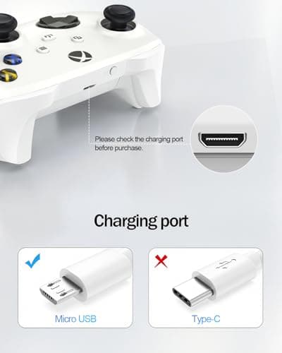 Superer 2 Pack 5ft White Micro USB Charger Cable Fit for PS4 Controller, Xbox One X S, Kindle Paperwhite, Amazon Fire Tablet, Roku Streaming Stick Express Premiere+, Android Phone Data Sync Power Cord