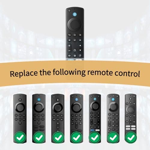 ORQRQO Replacement Remote for All Fire Series, TV Stick (HD, 4K, 4K Max, Lite), TV Cube and Omni, Insignia, Toshiba, Smart TVs, with Voice Control — view 2