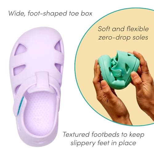 Ten Little Splash Sandals for Toddlers Kids & Baby, Lavender Purple, Size 6 — view 4