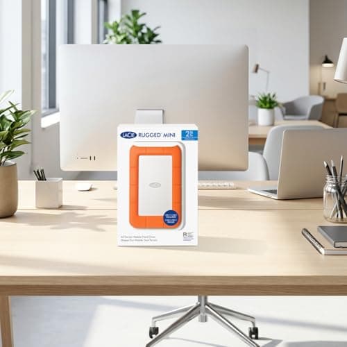 LaCie Rugged Mini, 1TB, 2.5", Portable External Hard Drive, for PC Mac iPad and iPhone, Data Rescue Service (LAC301558) — view 10