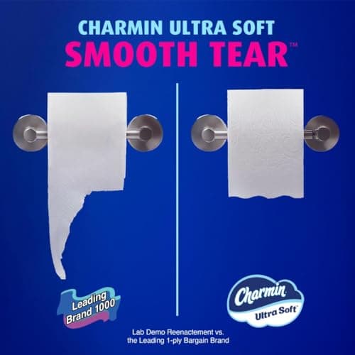Charmin Ultra Soft Toilet Paper, 6 Mega Rolls = 24 Regular Rolls — view 7