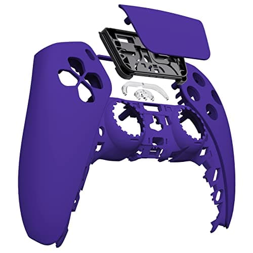 eXtremeRate Purple Soft Touch Touchpad Front Shell Compatible with ps5 Controller BDM-010 020 030 040 050, DIY Replacement Shell Custom Touch Pad Cover Compatible with ps5 Controller — view 3