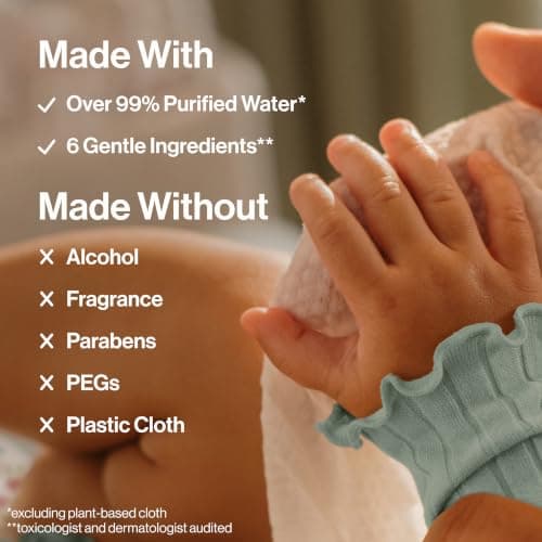 The Honest Company Baby Wipes for Sensitive Skin, Hypoallergenic, Fragrance-Free, Multi-Use, Geo Mood Design, 576 Count (8 Packs of 72) — view 2