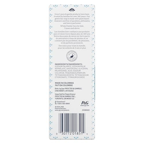 Ivory Bar Soap Original Scent, 1.08 Kg Total (12 Count of 90 g Each) — view 14