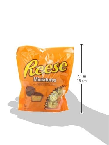 Reese Chocolate Candy Peanut Butter Cups, Miniatures, 230 Gram — view 3